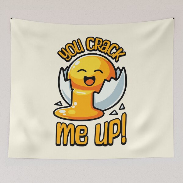 Item preview, You Crack Me Up! Cute Egg Pun designed and sold by PMCreative.