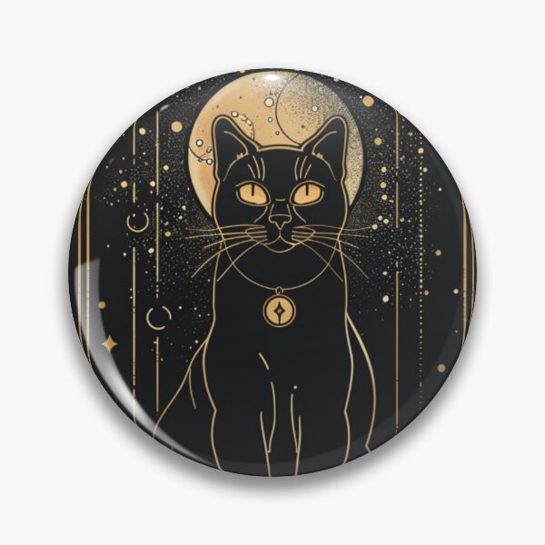 Item preview, Black cat tarot card designed and sold by FlawlessDraft.