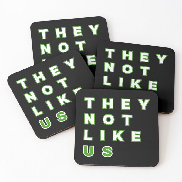 Item preview, They Not Like US Artistic Modern Text (Kendrick Lamar Inspired Design Graphic) Green designed and sold by ZodiacGradient.