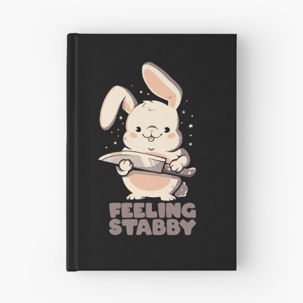 Item preview, Feeling Stabby - Funny Cute Sarcastic Rabbit Bunny Cute Knife Gift designed and sold by EduEly.