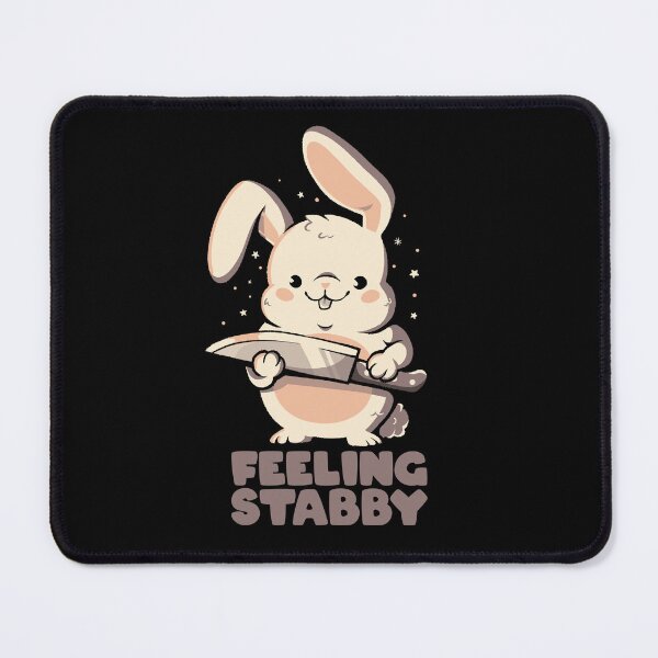 Item preview, Feeling Stabby - Funny Cute Sarcastic Rabbit Bunny Cute Knife Gift designed and sold by EduEly.
