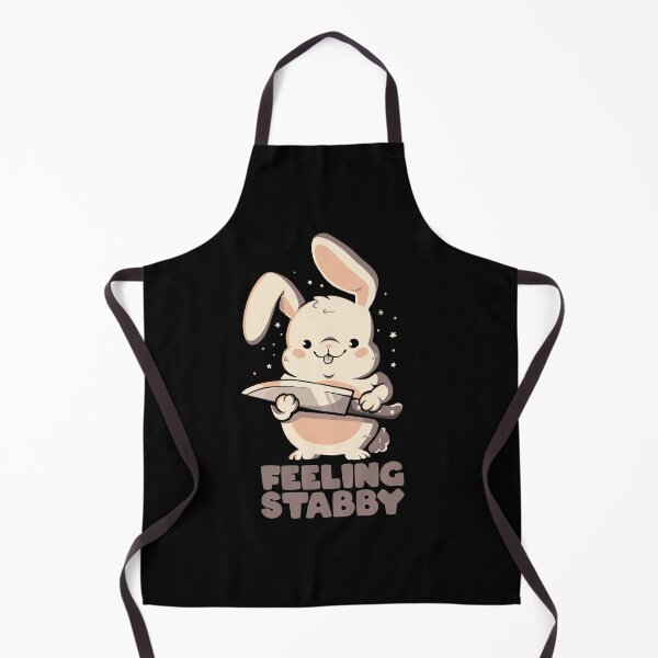 Item preview, Feeling Stabby - Funny Cute Sarcastic Rabbit Bunny Cute Knife Gift designed and sold by EduEly.