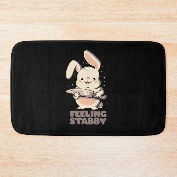 Item preview, Feeling Stabby - Funny Cute Sarcastic Rabbit Bunny Cute Knife Gift designed and sold by EduEly.