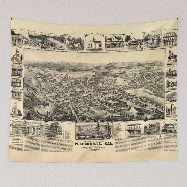 Item preview, Placerville, California (1888) designed and sold by allhistory.