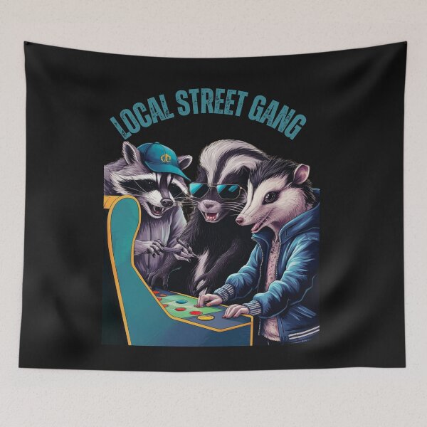 Item preview, Arcade Local Street Gang Skunk, Raccoon, Possum designed and sold by AlienOccupation.