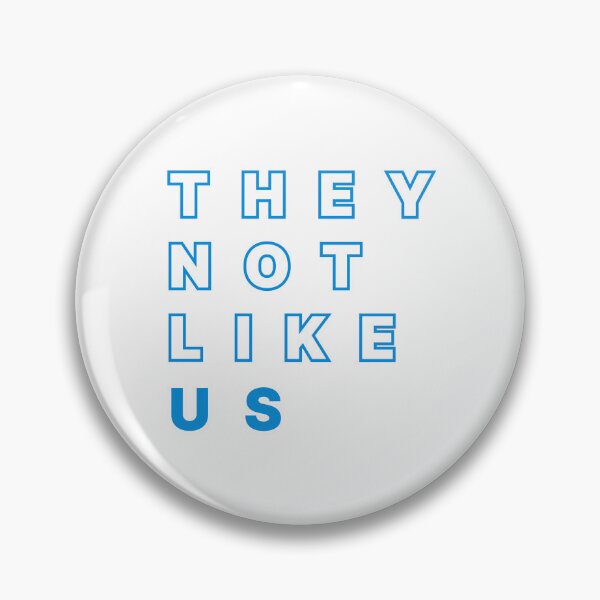 Item preview, They Not Like US Artistic Modern Text (Kendrick Lamar Inspired Design Graphic) BLUE designed and sold by ZodiacGradient.