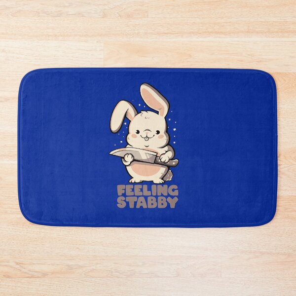 Item preview, Feeling Stabby - Funny Cute Sarcastic Rabbit Bunny Cute Knife Gift designed and sold by EduEly.