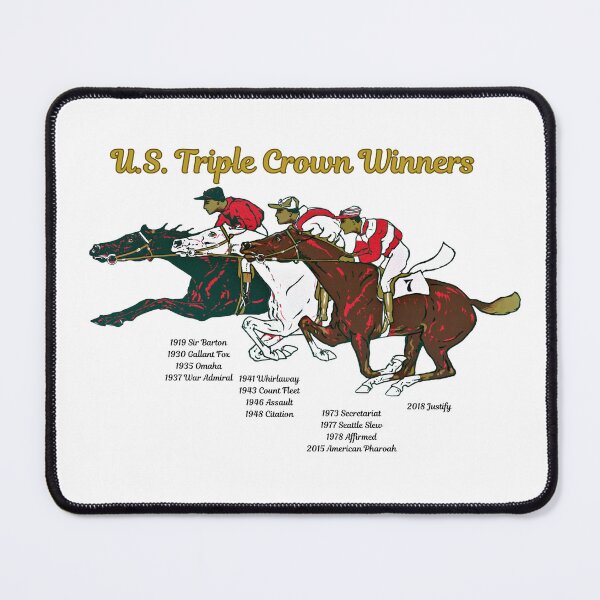 Item preview, Thirteen Triple Crown Winners in Horse Race Kentucky Derby, Preakness, Belmont designed and sold by julyperson.