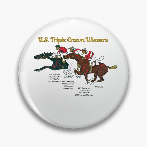 Item preview, Thirteen Triple Crown Winners in Horse Race Kentucky Derby, Preakness, Belmont  designed and sold by julyperson.