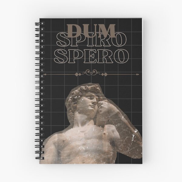 Item preview, Dum Spiro Spero - Vintage Latin Stoic - Hope quote designed and sold by Aniyah.