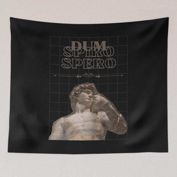 Item preview, Dum Spiro Spero - Vintage Latin Stoic - Hope quote designed and sold by Aniyah.