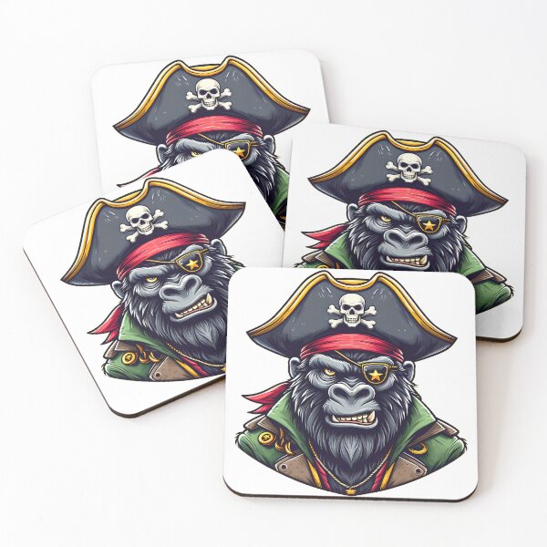 Item preview, Pirate of the Jungle - Gorilla Buccaneer designed and sold by Apex-Ape.