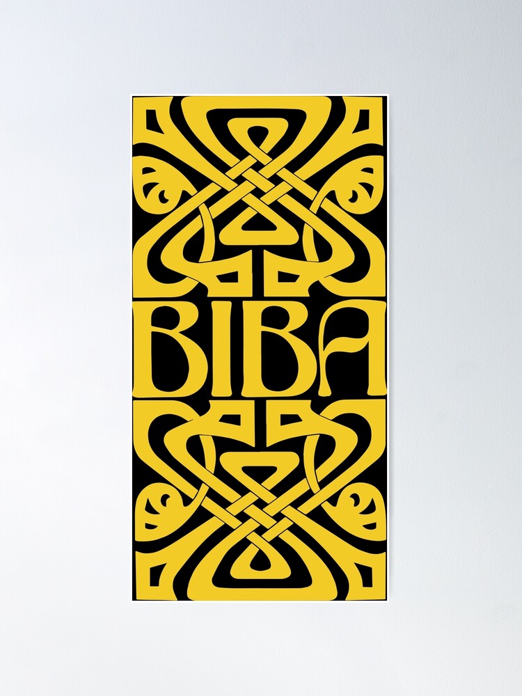 BIBA FASHION LOGO POSTER | eBay