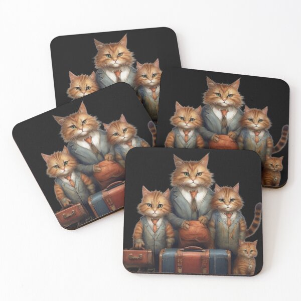 Item preview, cat family designed and sold by Timilena.