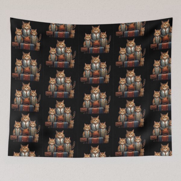 Item preview, cat family designed and sold by Timilena.