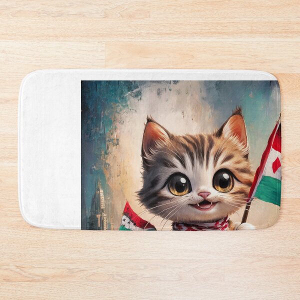 Item preview, "CAT PALESTINE " CAT HOLDING A FLAG  designed and sold by Obinne.