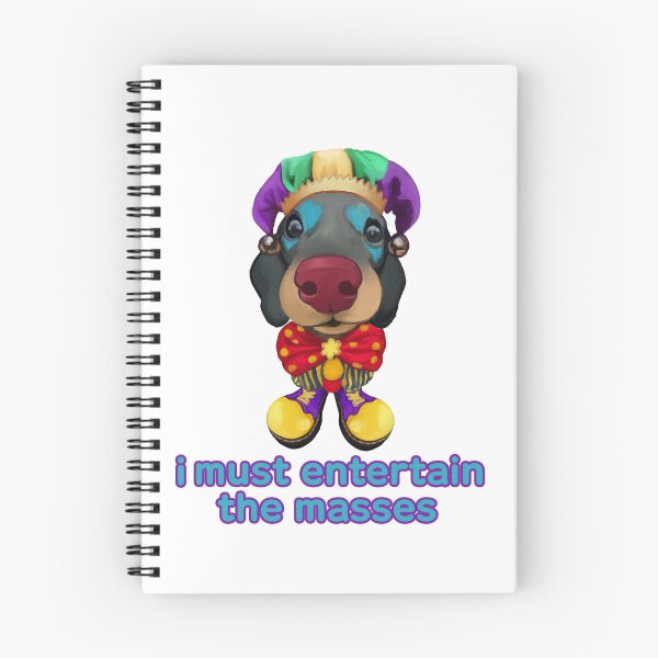 Item preview, clown dog designed and sold by raposilda.