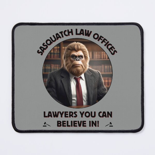Item preview, Sasquatch Law Offices, Funny Lawyer designed and sold by LoveAudra.