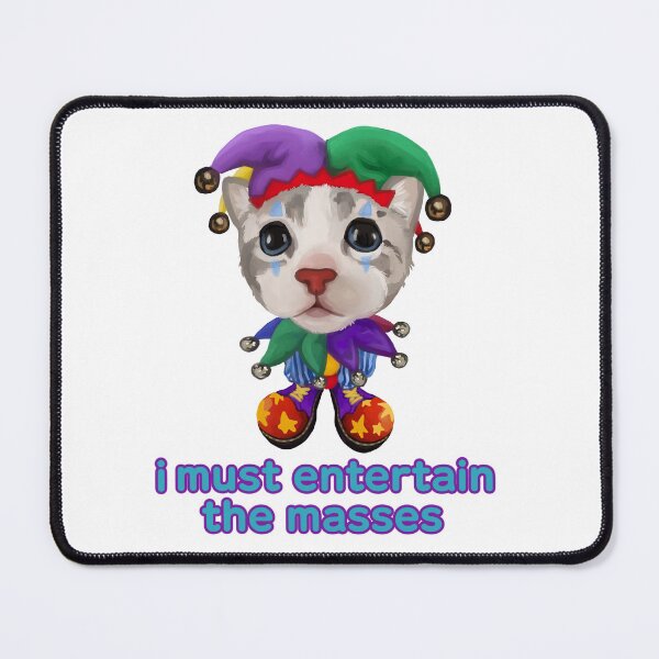 Item preview, clown cat designed and sold by raposilda.