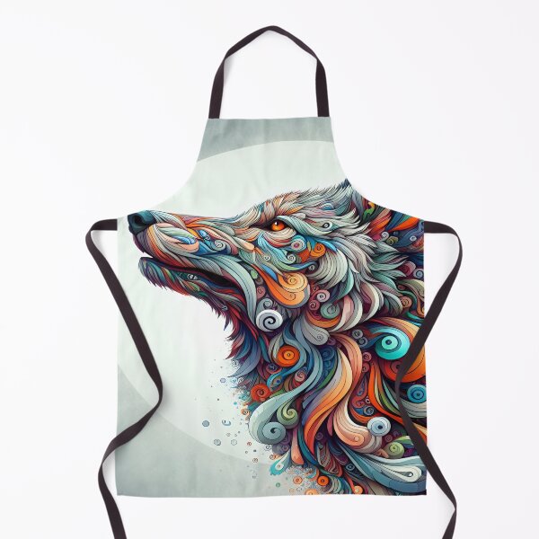 Item preview, Wolf, moon, colors, art designed and sold by Redbdon.