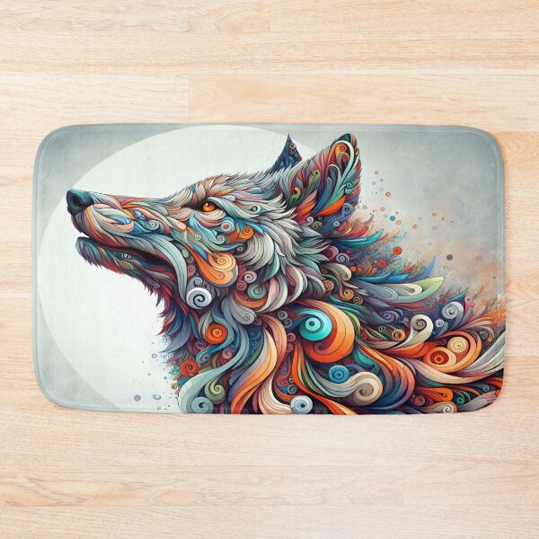 Item preview, Wolf, moon, colors, art designed and sold by Redbdon.