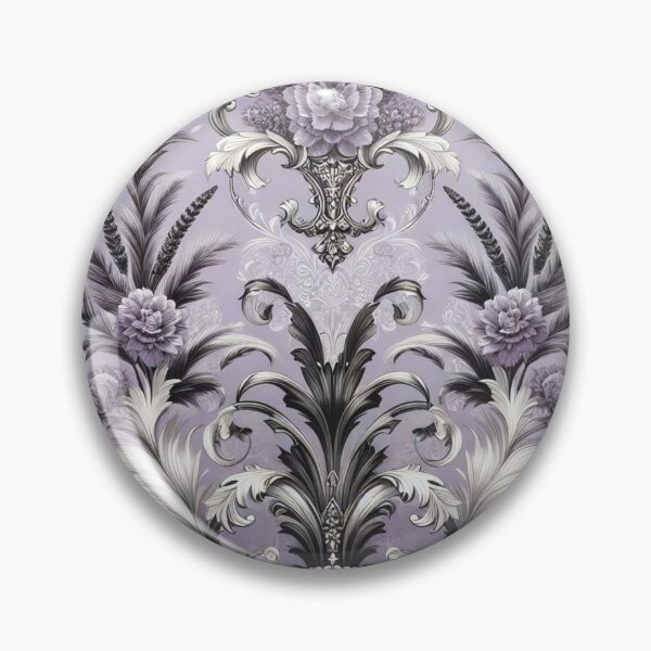 Item preview, Lavender, Silver & Black Damask designed and sold by DesignsByPrnces.