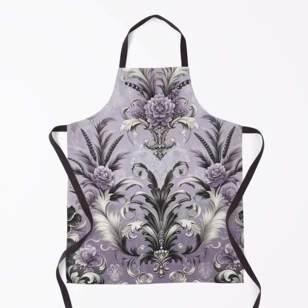 Item preview, Lavender, Silver & Black Damask designed and sold by DesignsByPrnces.