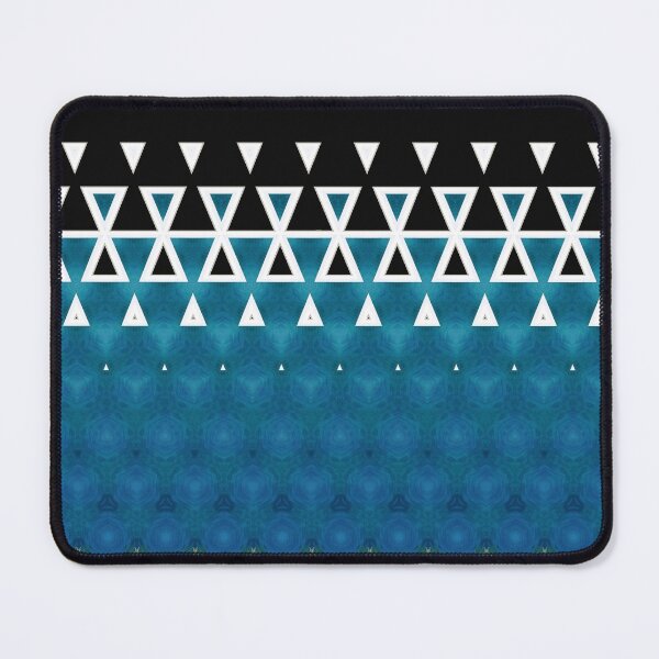 Item preview, PATTERN TRIANGLES 3 OCEANBLUE designed and sold by justyna-s28.
