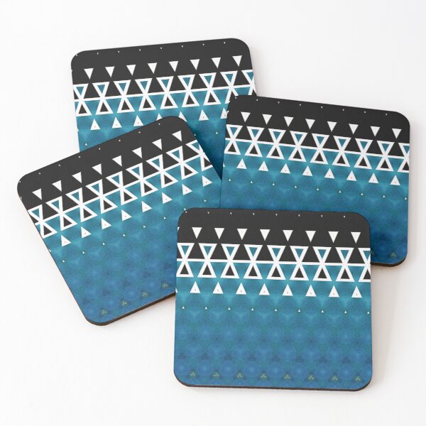 Item preview, PATTERN TRIANGLES 3 OCEANBLUE  designed and sold by justyna-s28.