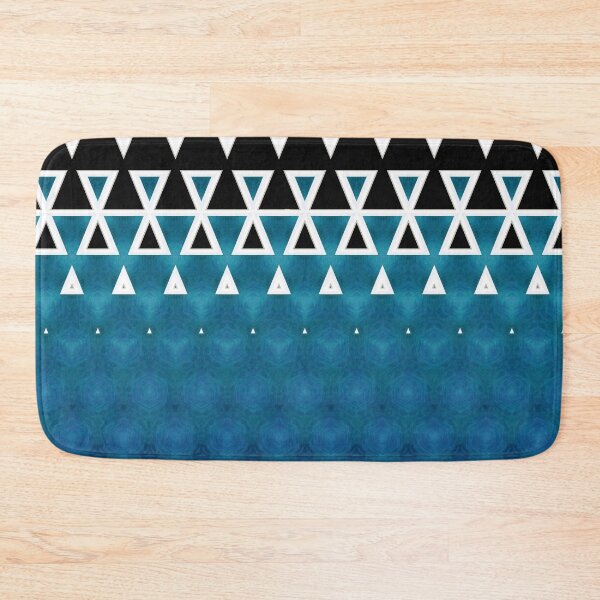 Item preview, PATTERN TRIANGLES 3 OCEANBLUE designed and sold by justyna-s28.
