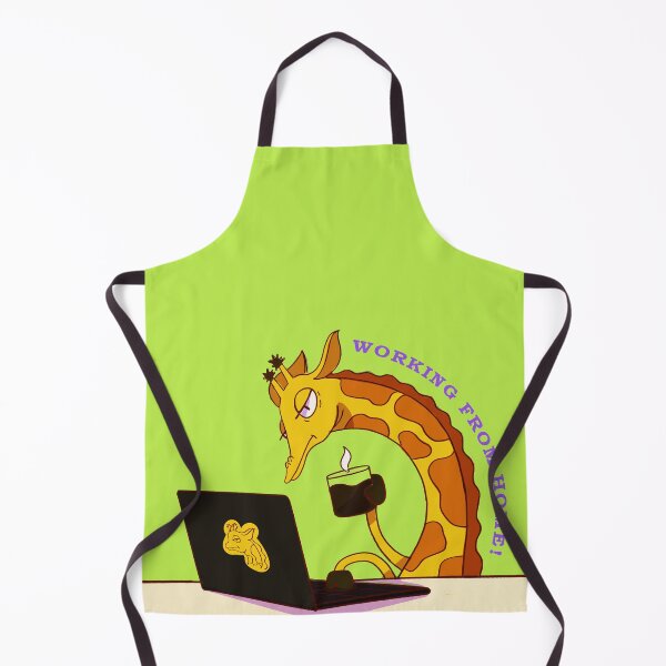 Item preview, Giraffe Working Design (Working from home!) designed and sold by keepsketching.