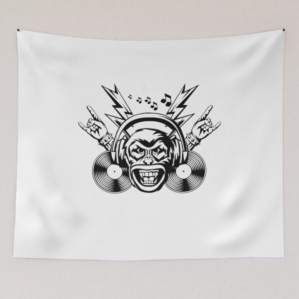 Item preview, Monkey Listening To Music designed and sold by Kaidynz.