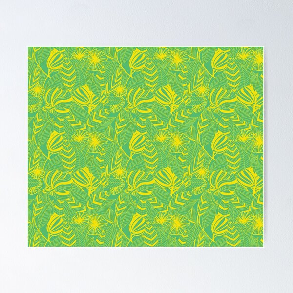 Item preview, Striped leaves yellow and green version designed and sold by GENEST-V.