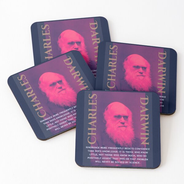 Item preview, Charles Darwin portrait and quote: Ignorance more frequently begets confidence than does knowledge: it is those who know little, and not those who know much, designed and sold by artbleed.