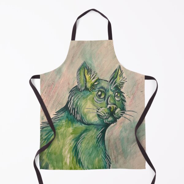 Item preview, Wise cat in green designed and sold by Camix-GirARTS.