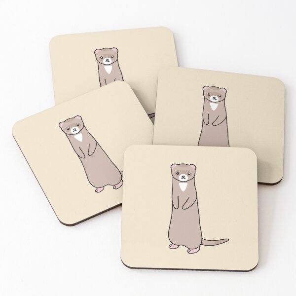 Item preview, cute chocolate ferret designed and sold by commondreamer.