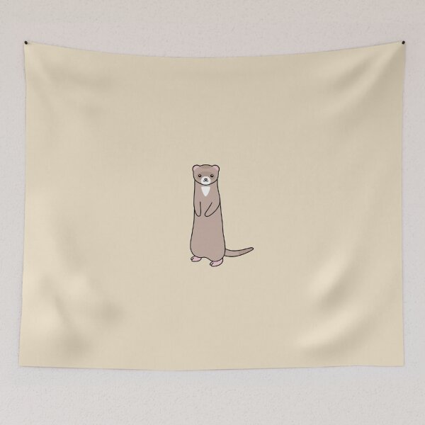 Item preview, cute chocolate ferret designed and sold by commondreamer.