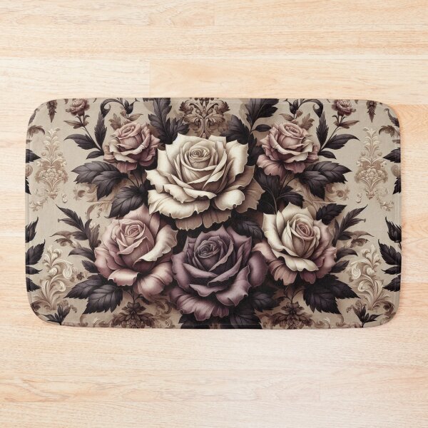 Item preview, Tan & Mauve Damask & Roses designed and sold by DesignsByPrnces.