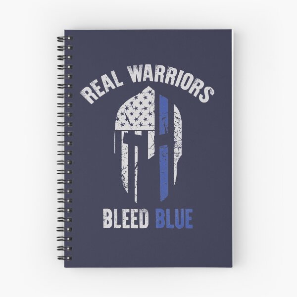 Item preview, Real warriors bleed blue designed and sold by redkent.