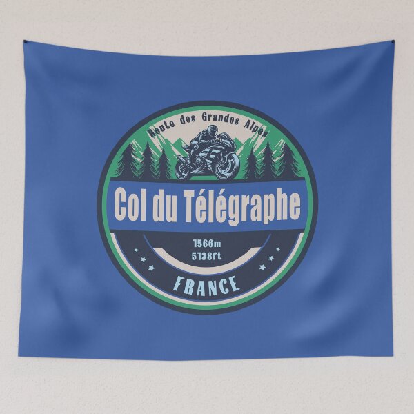 Item preview, Col du Telegraphe France Motorcycling Mountain Design designed and sold by CynthiaGraphics.