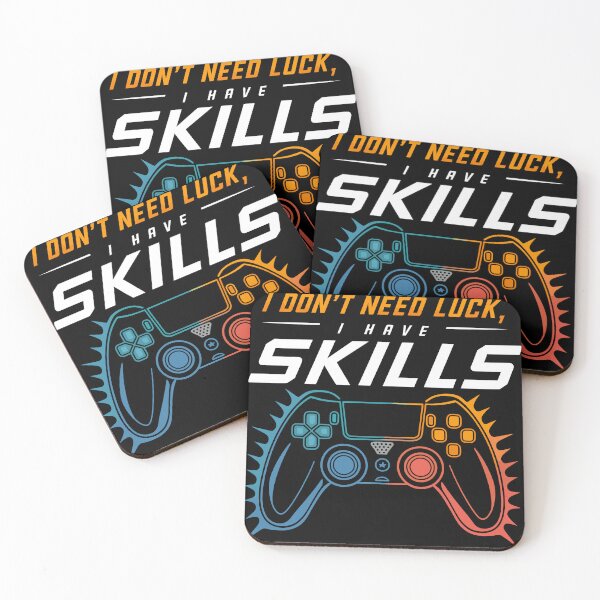 Item preview, Gamer Skills Over Luck I Don't Need Luck I Have Skills designed and sold by Quirky Shirts.