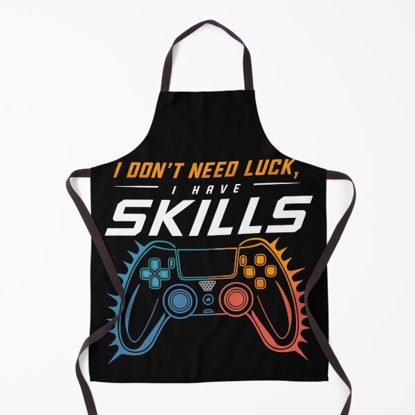 Item preview, Gamer Skills Over Luck I Don't Need Luck I Have Skills designed and sold by Quirky Shirts.
