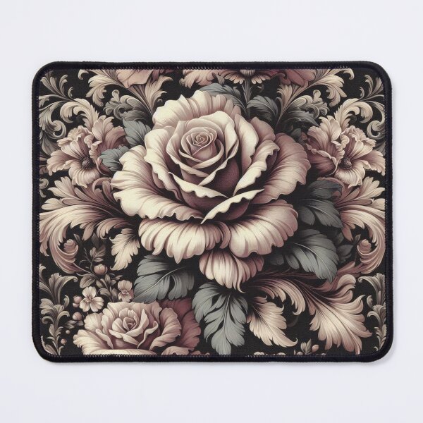 Item preview, Aubergine & Mauve Damask & Roses designed and sold by DesignsByPrnces.