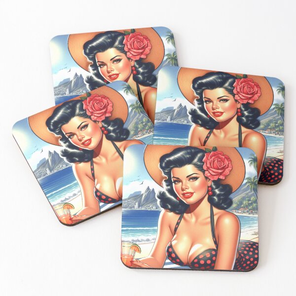 Item preview, Vintage Swimsuit Pin-up designed and sold by PulpVintage.