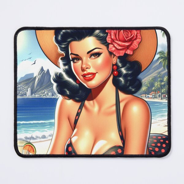 Item preview, Vintage Swimsuit Pin-up designed and sold by PulpVintage.