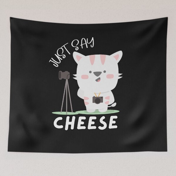 Item preview, Just say cheese,cat holding camera designed and sold by belladesign7.