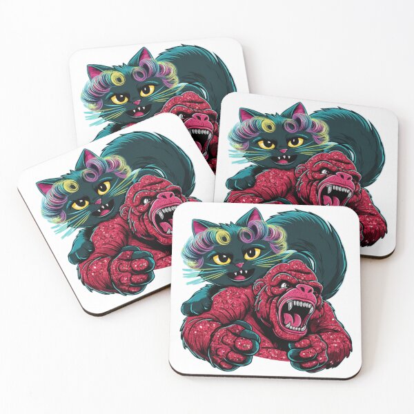 Item preview, Whisker Kong: A Neon Feline Fantasy designed and sold by CreativeJuneyB.