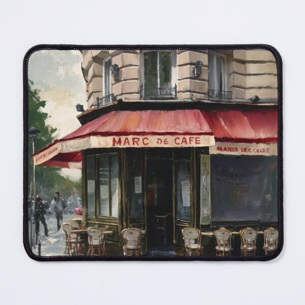 Item preview, “Marc de Cafe” | Watercolor Painting of a Charming Café de Paris. By Carraann designed and sold by CARRAANN.