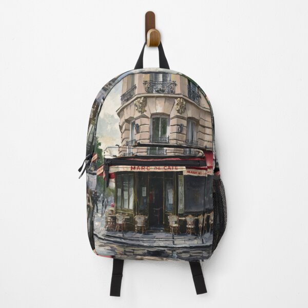 Item preview, “Marc de Cafe”  | Watercolor Painting of a Charming Café de Paris. By Carraann designed and sold by CARRAANN.