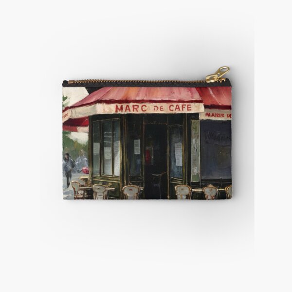 Item preview, “Marc de Cafe”  | Watercolor Painting of a Charming Café de Paris. By Carraann designed and sold by CARRAANN.